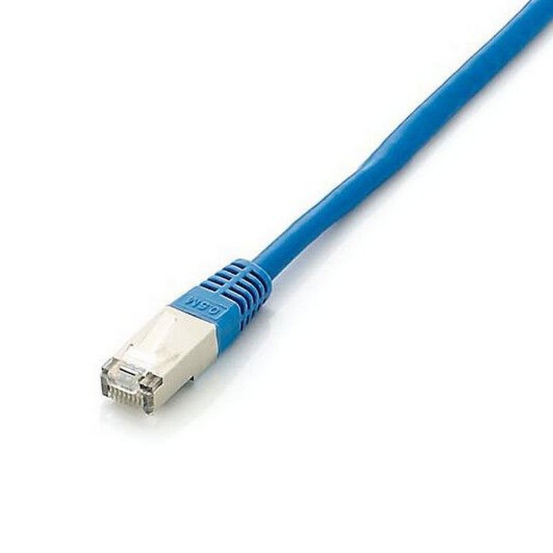 Equip Cat.6A Platinum S/FTP Ethernet Cable 1m Blue, made with high-quality 26AWG twisted copper conductors and gold-plated connectors, reducing EMI/RFI interference, and RoHS compliant.