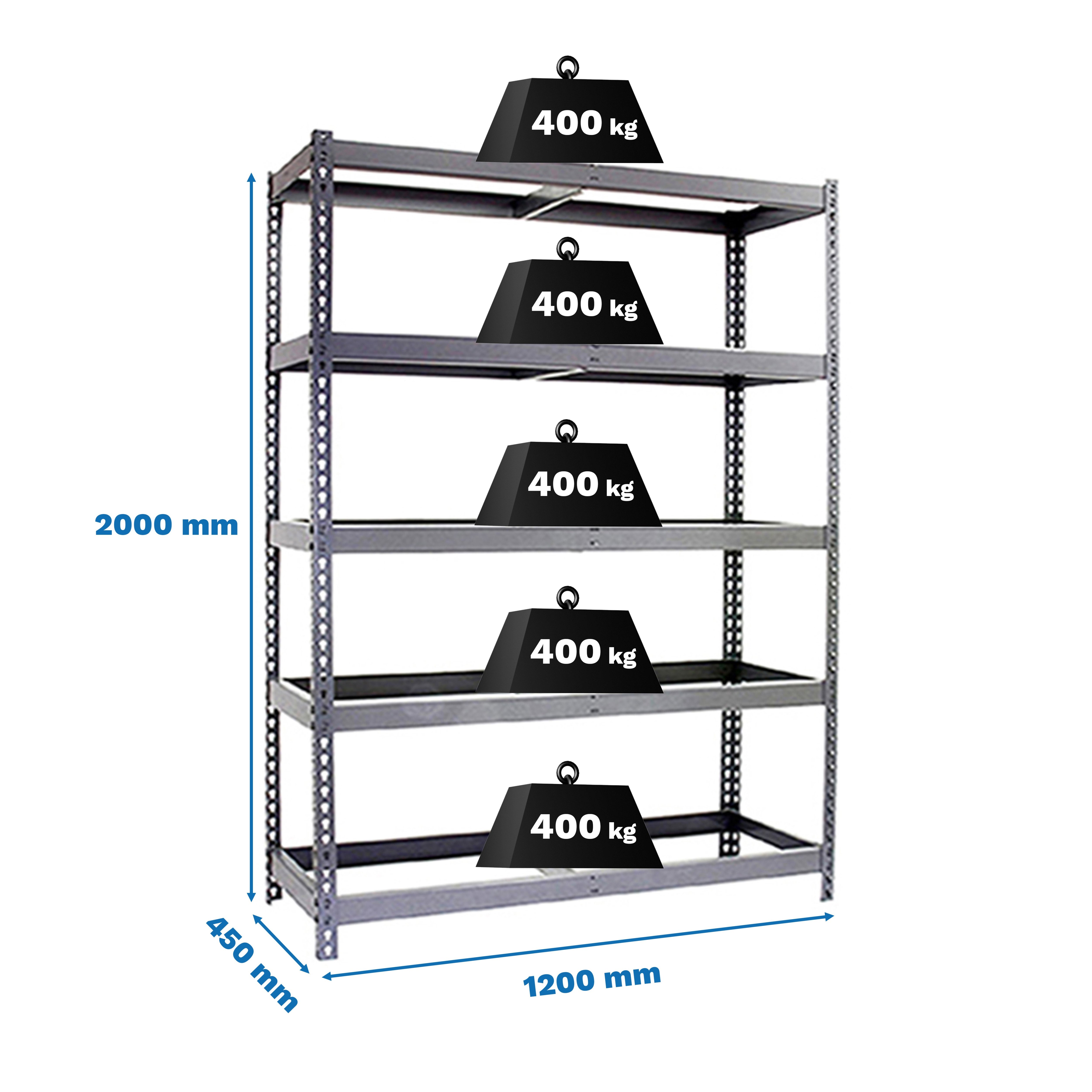 Estantería SIMONRACK Ecoforte 1206-5 galvanizado