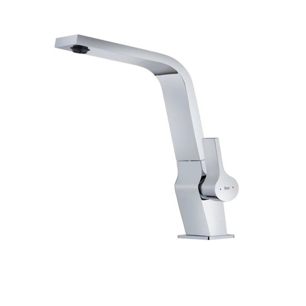 TEKA - Grifo de cocina desplegable ICC 915 con surtidor tipo L, acabado cromado brillante, altura 31,3 cm, ideal para fregaderos profundos y uso diario en cocina o lavadero