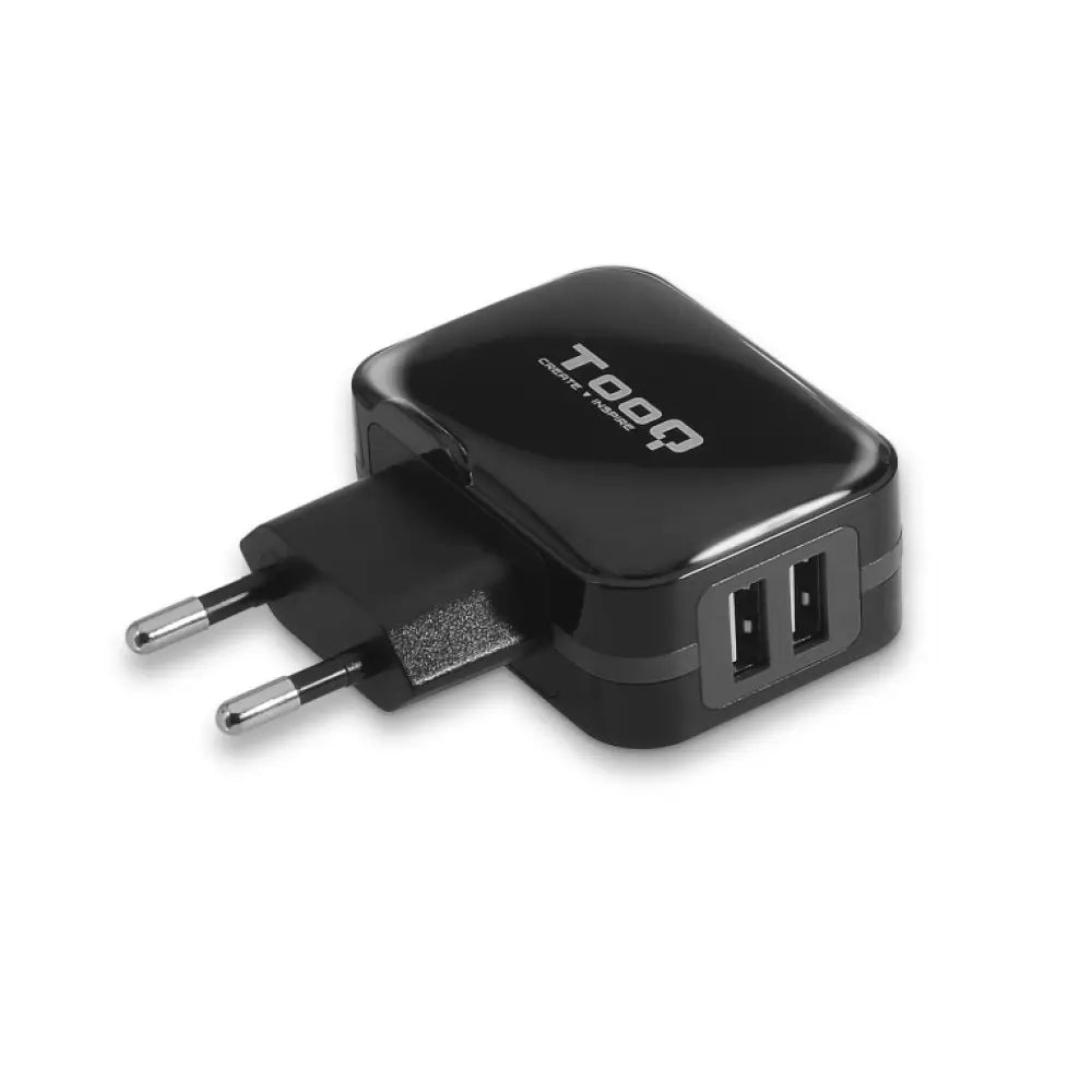 TooQ TQWC-1S02 Cargador de Pared 2xUSB 5V 3.4A 17W Negro