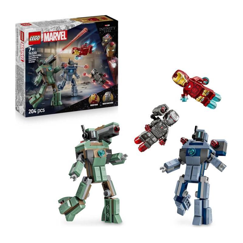 LEGO MARVEL 76320 IRON MAN Y WAR MACHINE VS HAMMER DRONE