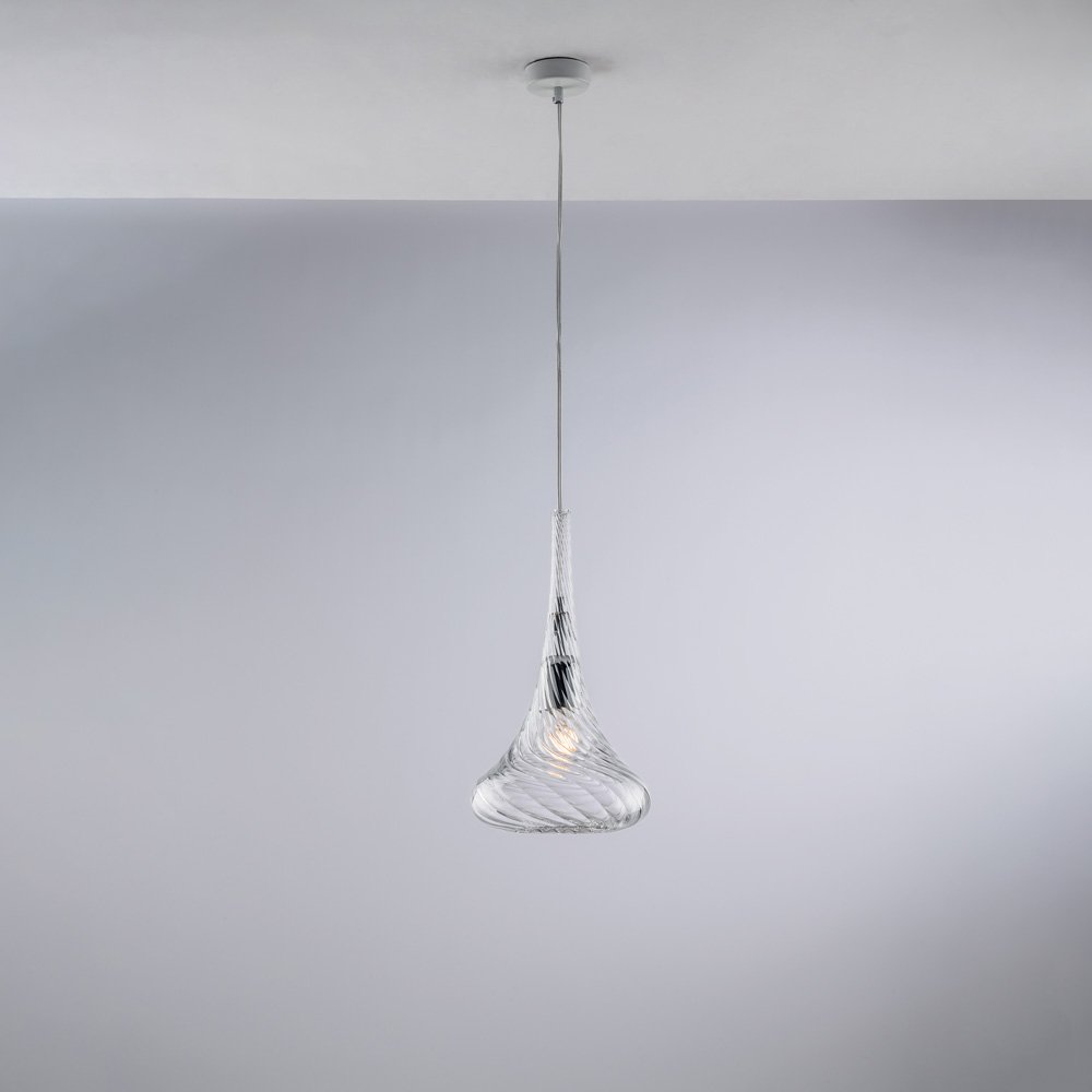 Transparent Nemesis Contemporary Chandelier 1 Luz E27