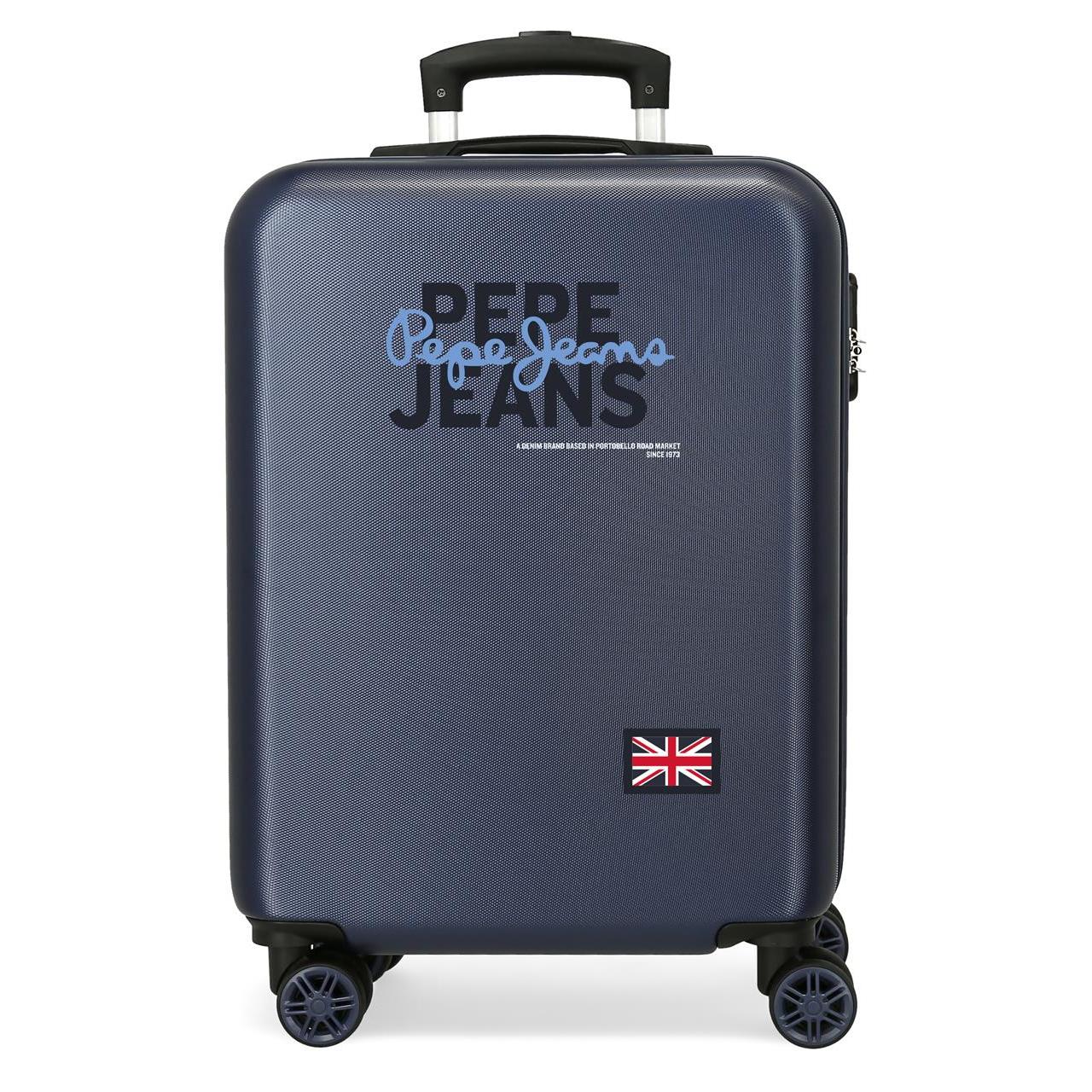 Maleta de cabina Pepe jeans Seldon ABS con capacidad de 35L Marino