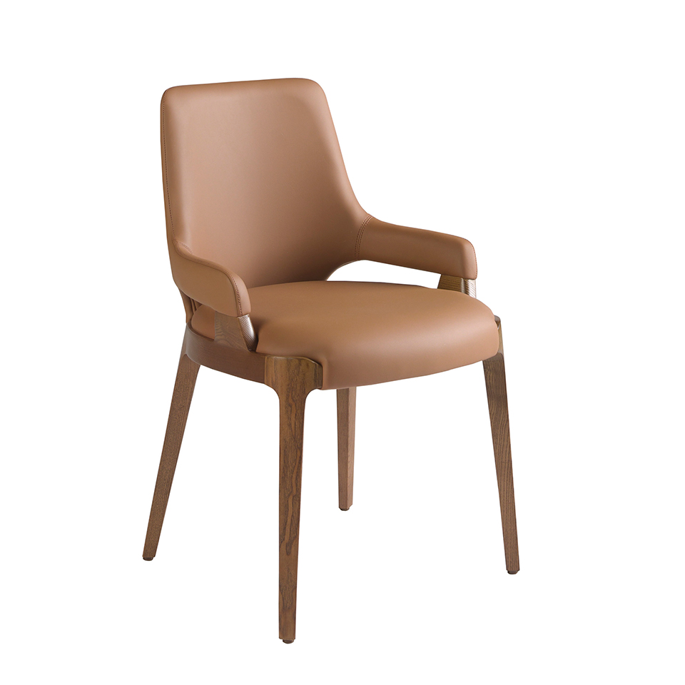 ANGEL CERDÁ 4136C Silla polipiel marrón , Marrón , Polipiel , 51 x 58 x 79