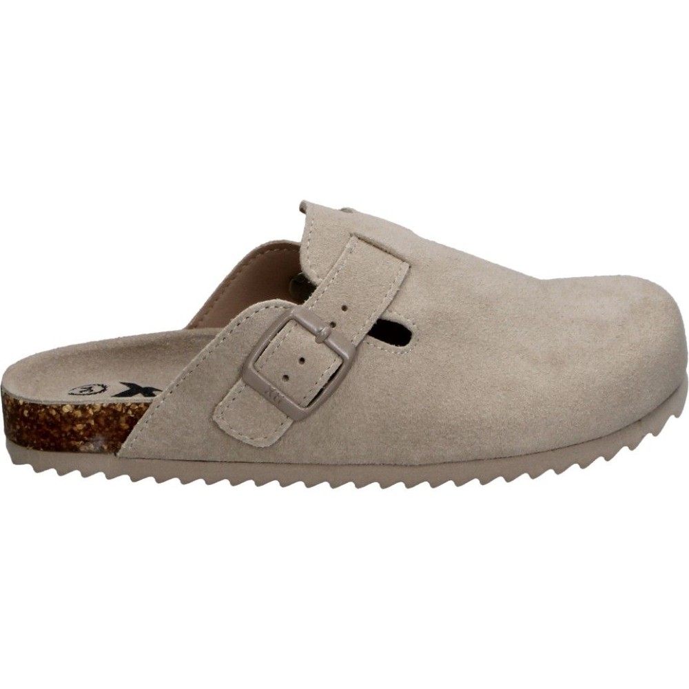XTI KIDS | Zuecos XTI KIDS para Niña – Zueco Plano en Color Beige – Zueco Destalonado sin Cierre – Slip On – Ajuste de Hebilla – Cómodos y Versátiles – Estilosos – Moda – Modelo 153045