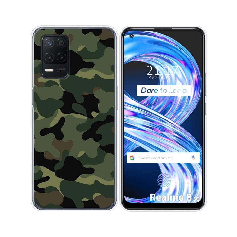 Tumundosmartphone Funda Gel Tpu Realme 8 5G Narzo 30 5G Camuflaje Dibujos