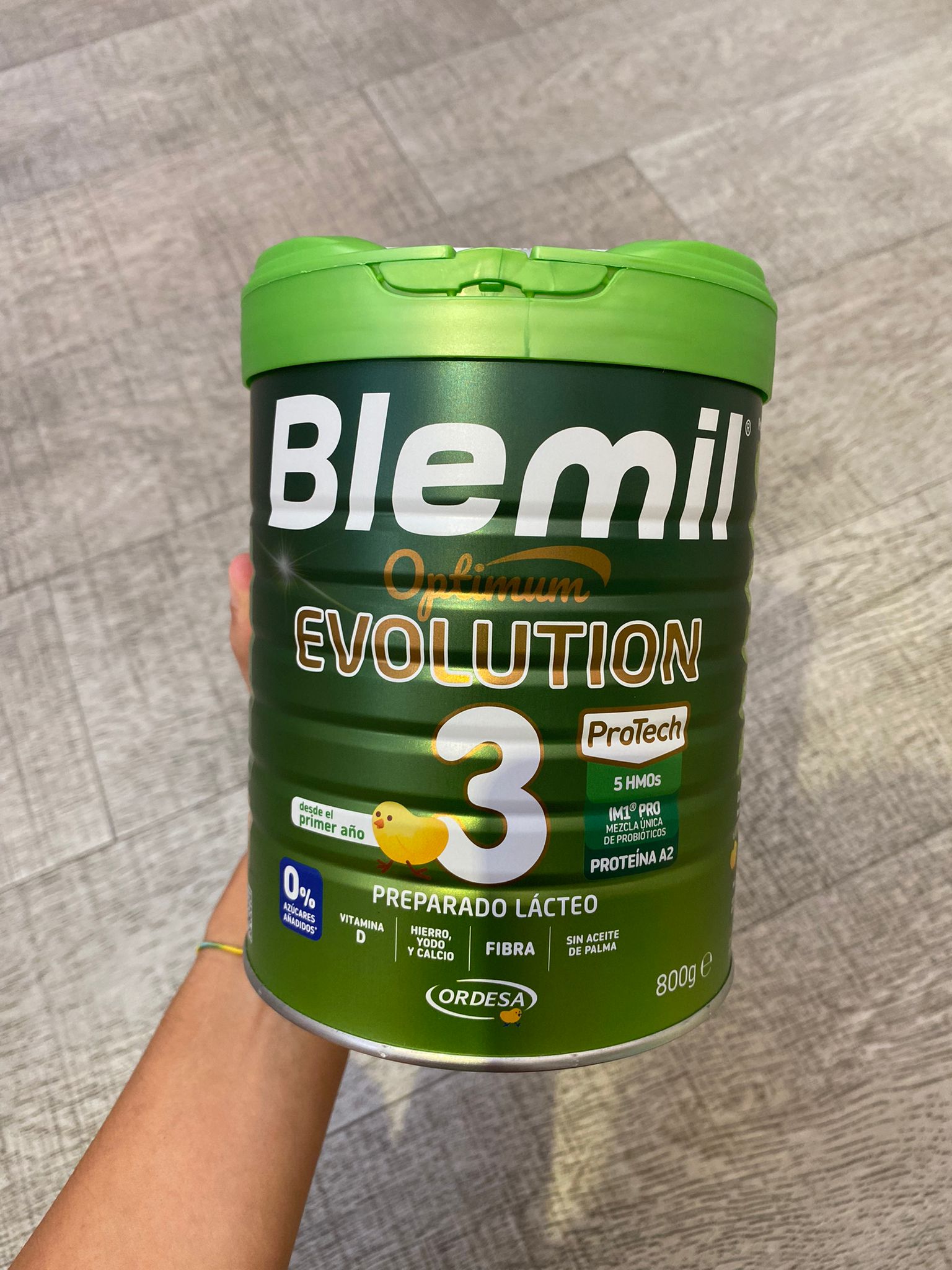 Blemil Plus 3 Optimum 800g. Ideal para proporcionar los nutrientes  necesarios a los niños de 1 a 3 años