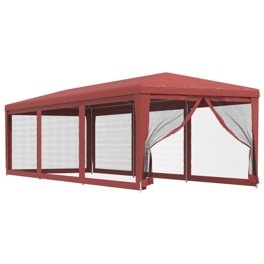 vidaXL Carpa para Fiestas con 8 Paredes de Malla Toldo HDPE Color Antracita,  Azul,  Rojo y mas