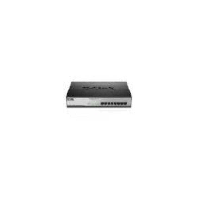 D-Link DGS-1008MP conmutador No administrado Gigabit Ethernet (10/100/1000) PoE 1U, Negro