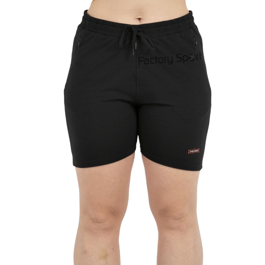 JOHN SMITH REBOLLAR PANTALON CORTO ALGODON NEGRO PARA MUJER