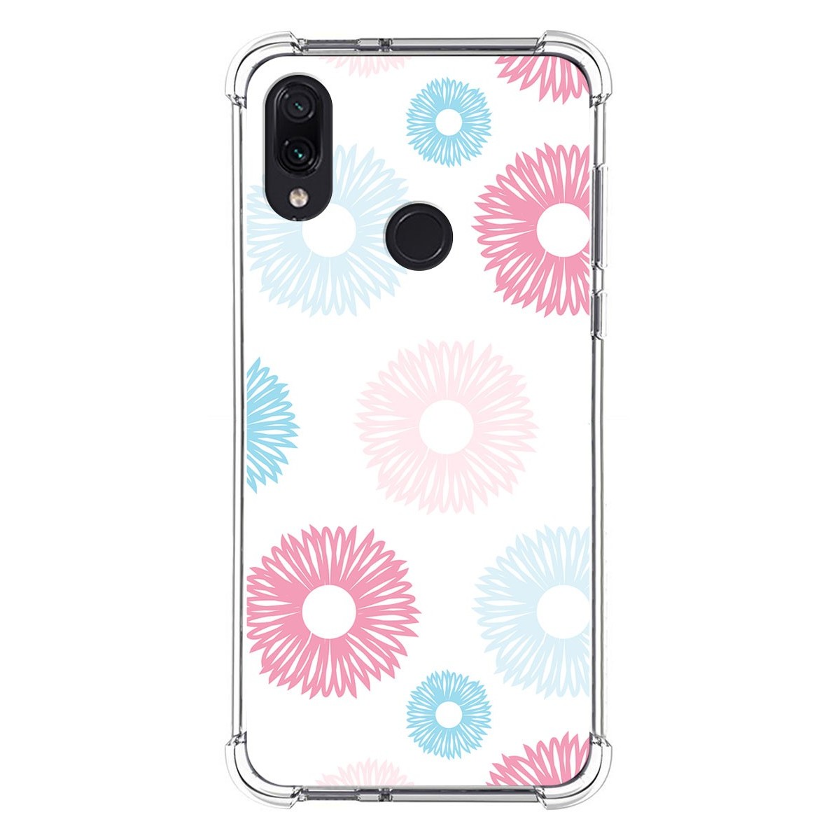 Funda Silicona Antigolpes para Xiaomi Redmi Note 7 diseño Flores 06 Dibujos