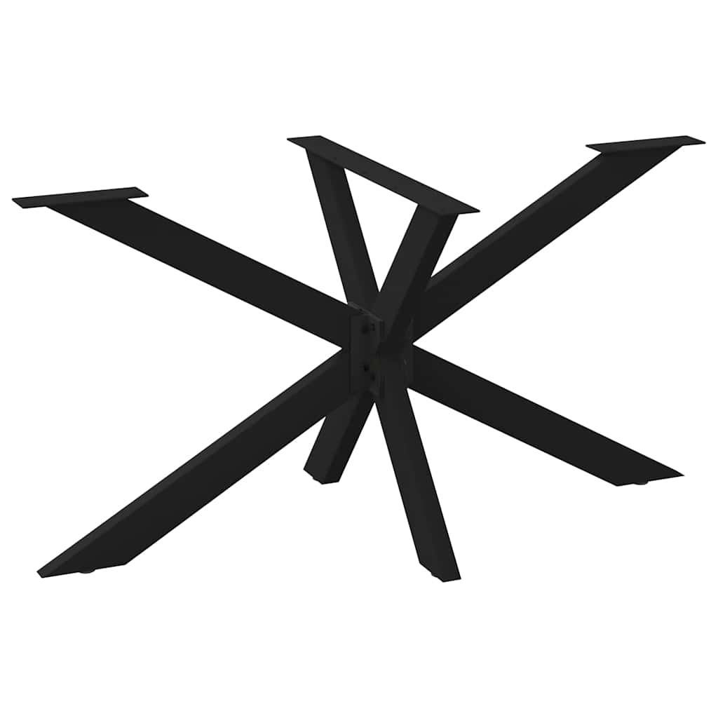 vidaXL Pata de mesa de comedor forma de araña 150x78x(72-73) cm acero