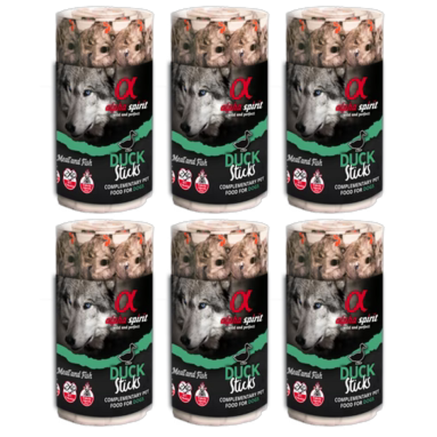 Alpha spirit Barritas para Perro de Pato (16 unds) (6 BLISTER ) Comida y golosinas para perros