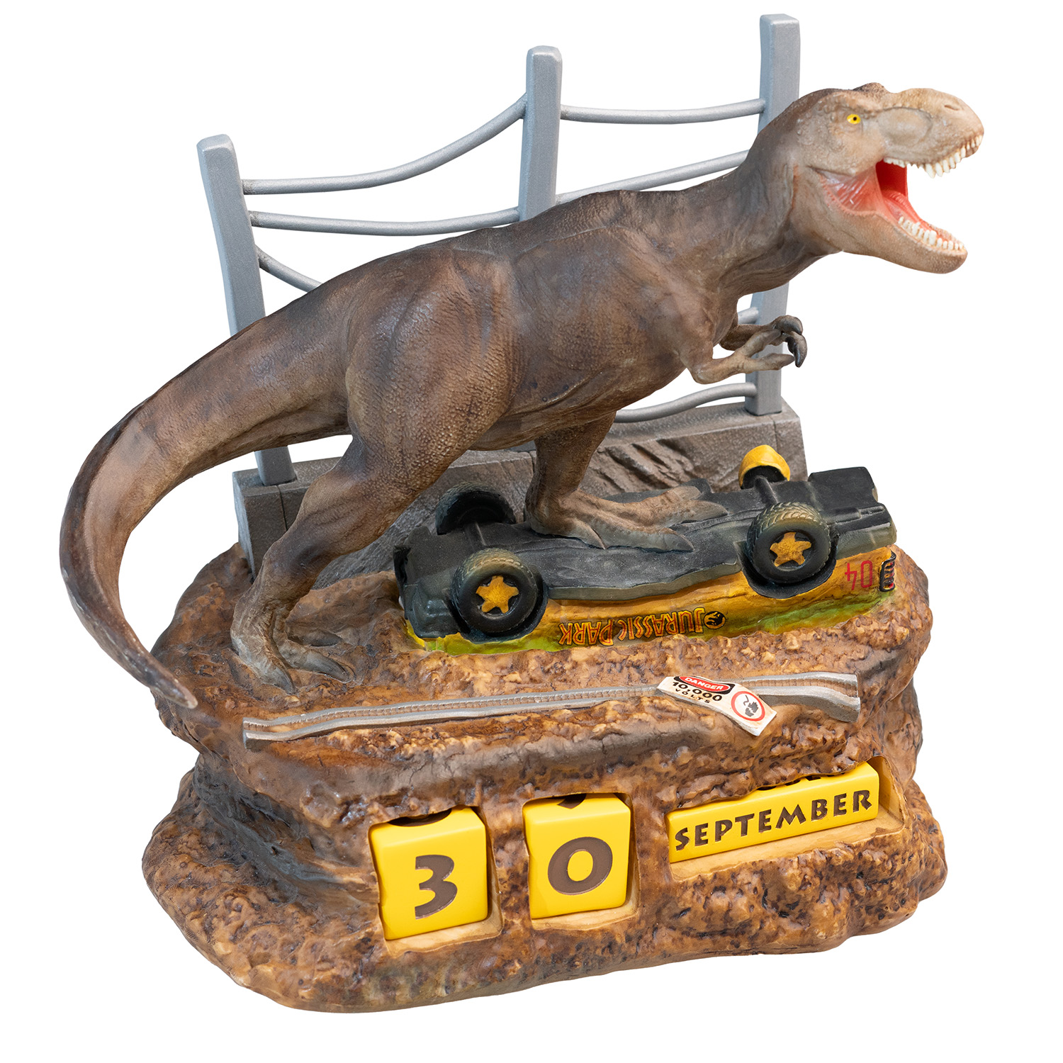 Grupo Erik Calendario perpetuo sobremesa Jurassic Park - Jurassic Park Merchandising : Decoración habitación | Figura Dinosaurio T Rex de Calendario sobremesa - Dinosaurios Jurassic World