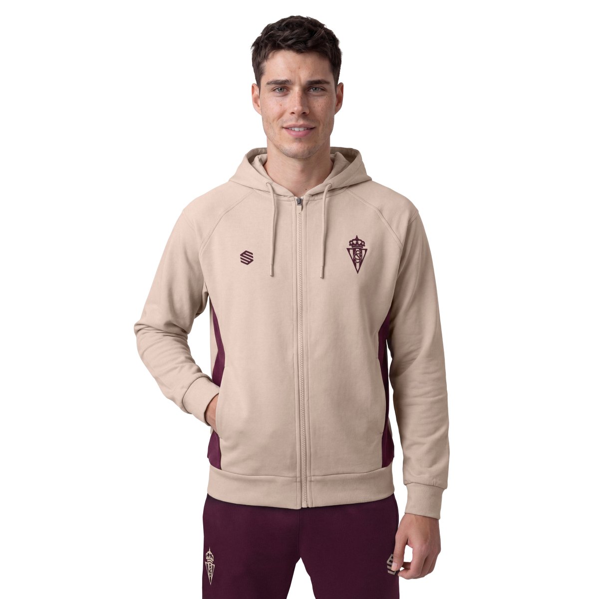 SIROKO - Sudadera fúbtol con capucha y cremallera Siroko RSG Travel Fullzip Coach M_