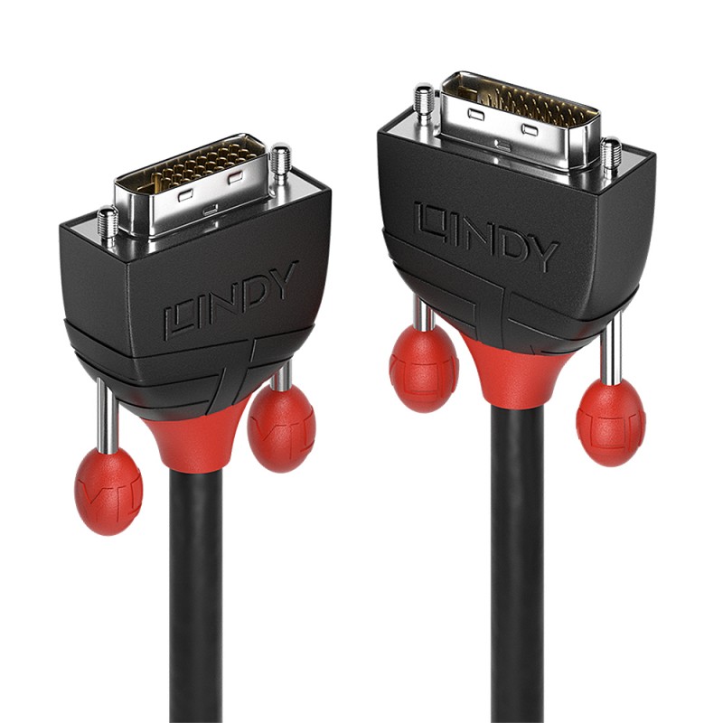 Lindy - 36254 cable DVI 5 m DVI-D Negro 36254