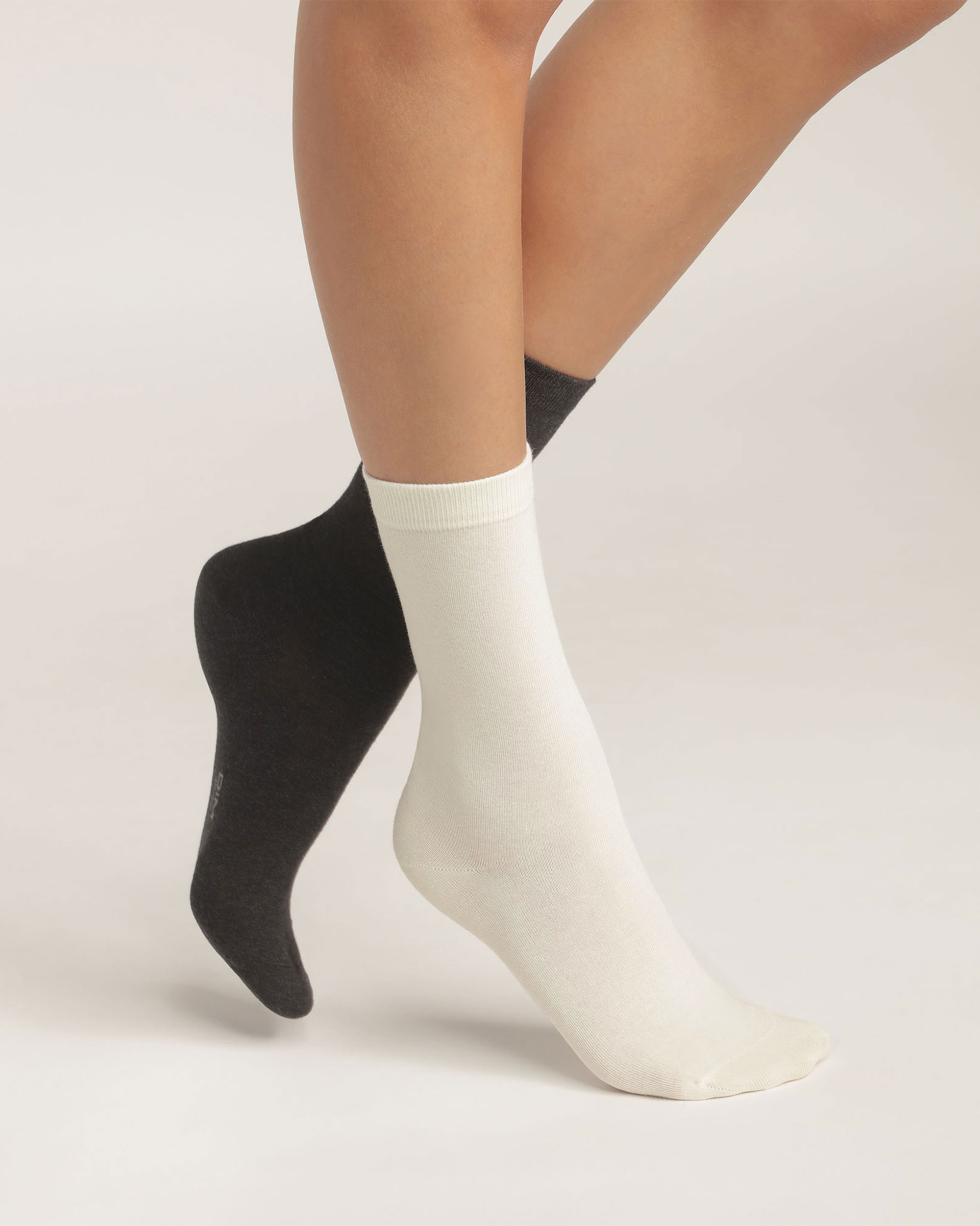 Pack de 2 calcetines de mujer de algodón