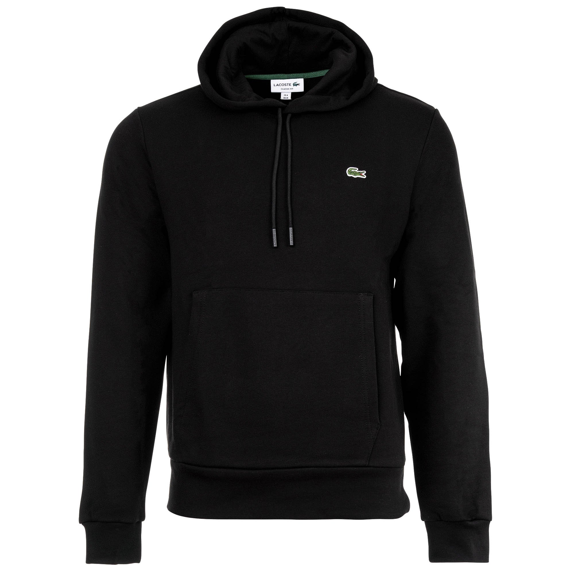 LACOSTE sudadera con capucha para hombre - sudadera, vellón cepillado, mezcla de algodón