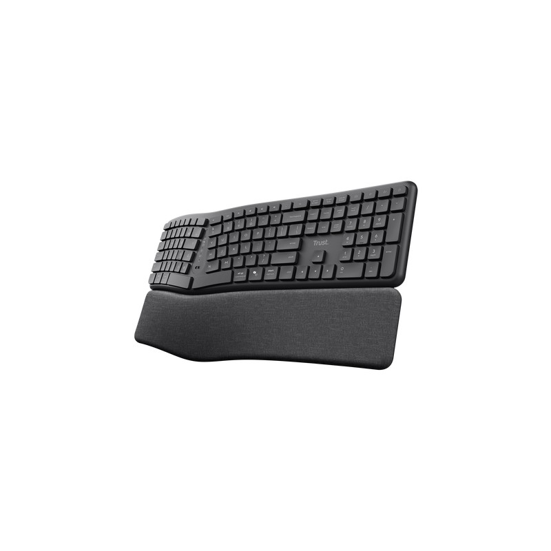 Trust - Keyra Teclado inalámbrico multidispositivo ergonómico 25704