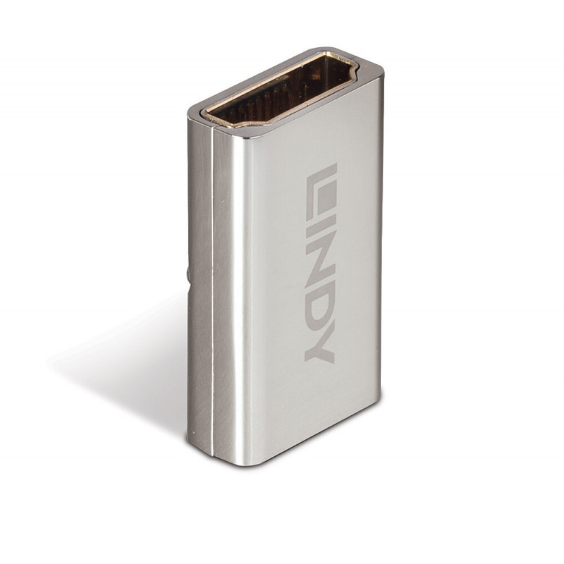 Lindy - 41511 cambiador de género para cable HDMI 2.1 Plata 41511