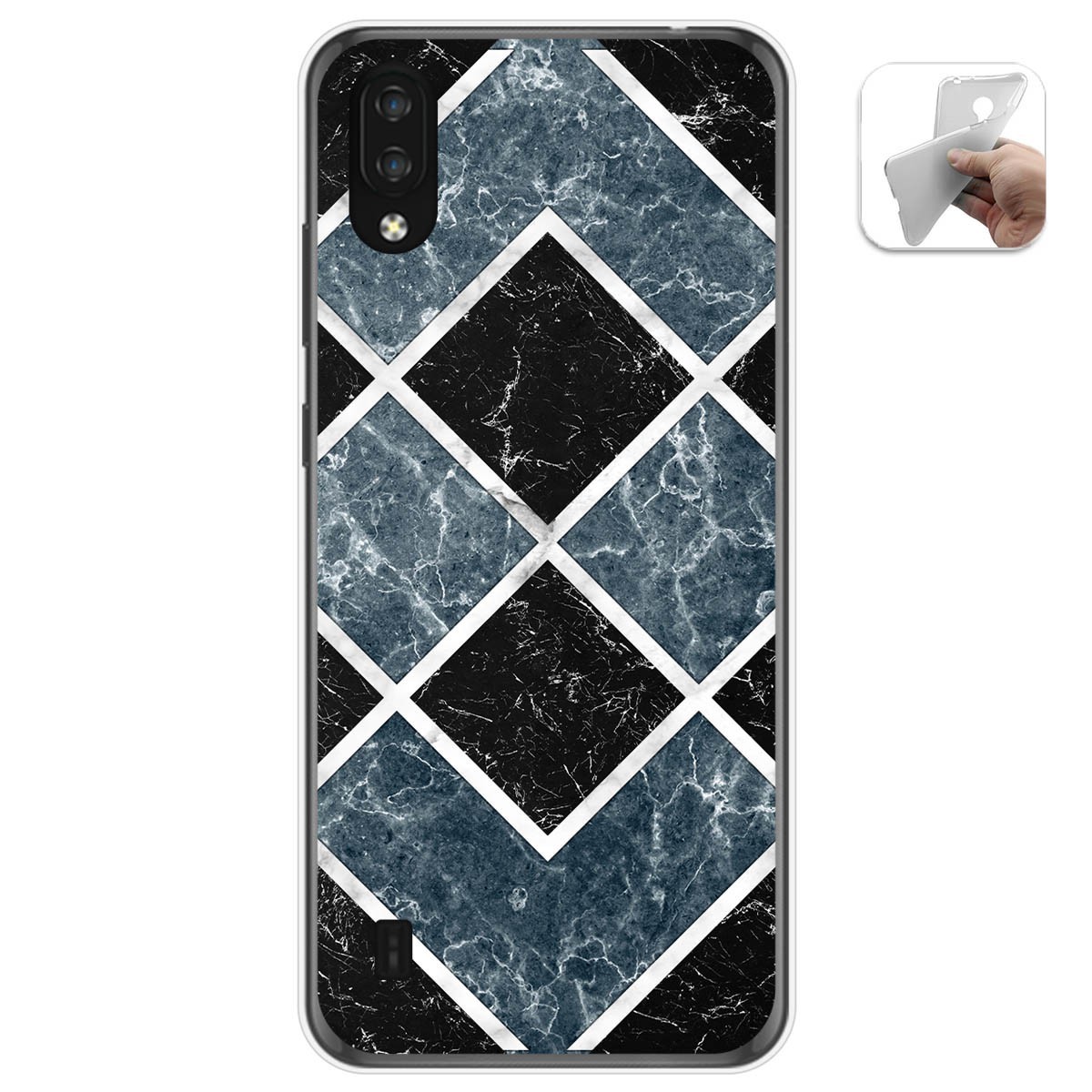 Tumundosmartphone Funda Gel Tpu para Zte Blade A5 2020 diseño Mármol 06 Dibujos