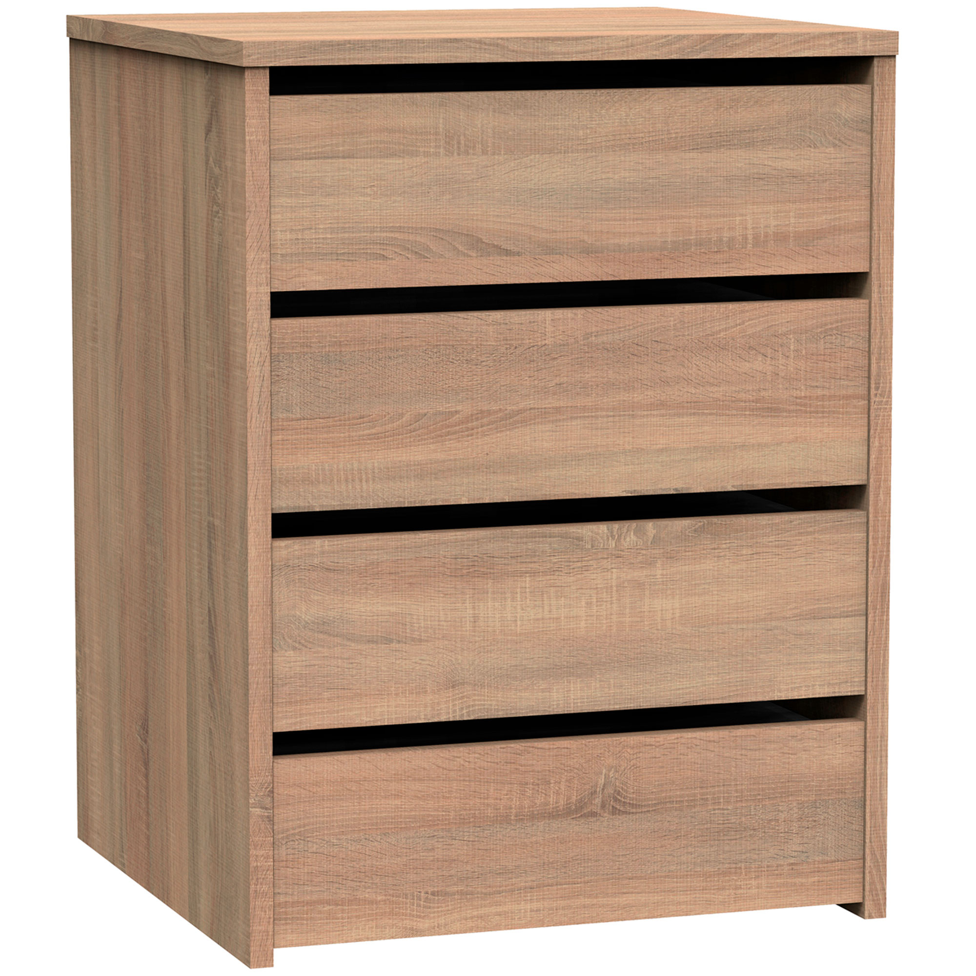 Briebe Nova Cajonera Armario 4 Cajones, Cómoda Dormitorio 63,5x46x45 cm (Alto x Ancho x Profundo) Sinfonier, , Madera