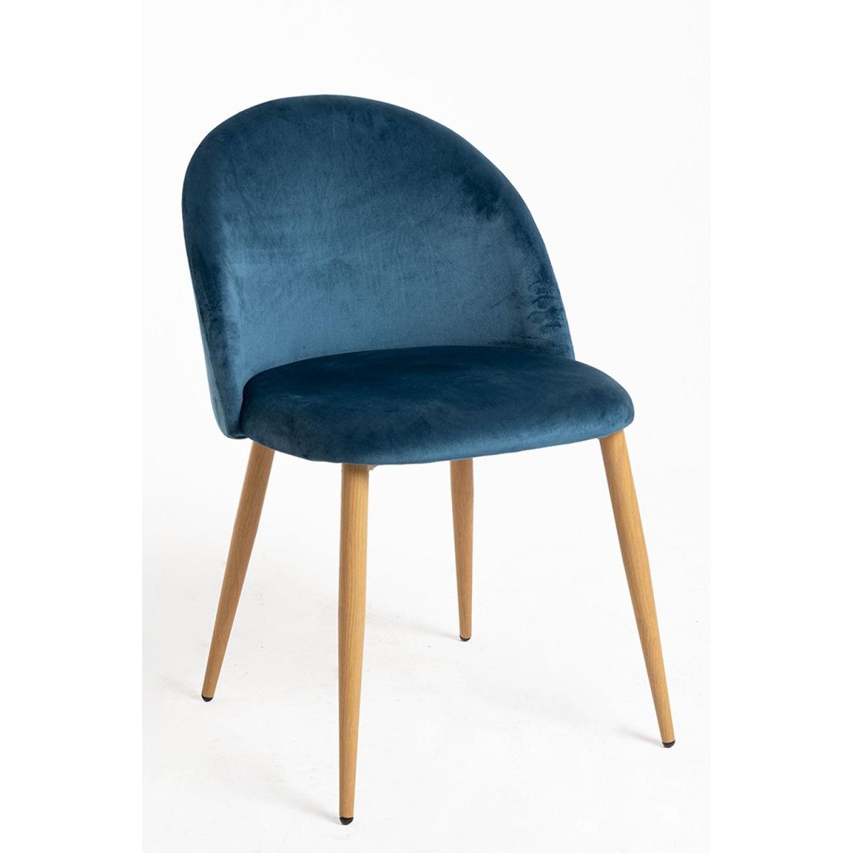 Regalos Miguel - Packs Sillas Comedor - Pack 6 Sillas Vint Terciopelo - Azul