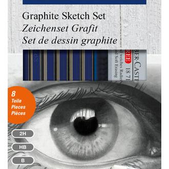 FABER SET GRAFITO CREATIVE STUDIO 6 GRADUACIONES +GOMA+AFILALAPIZ SIN COLECCION