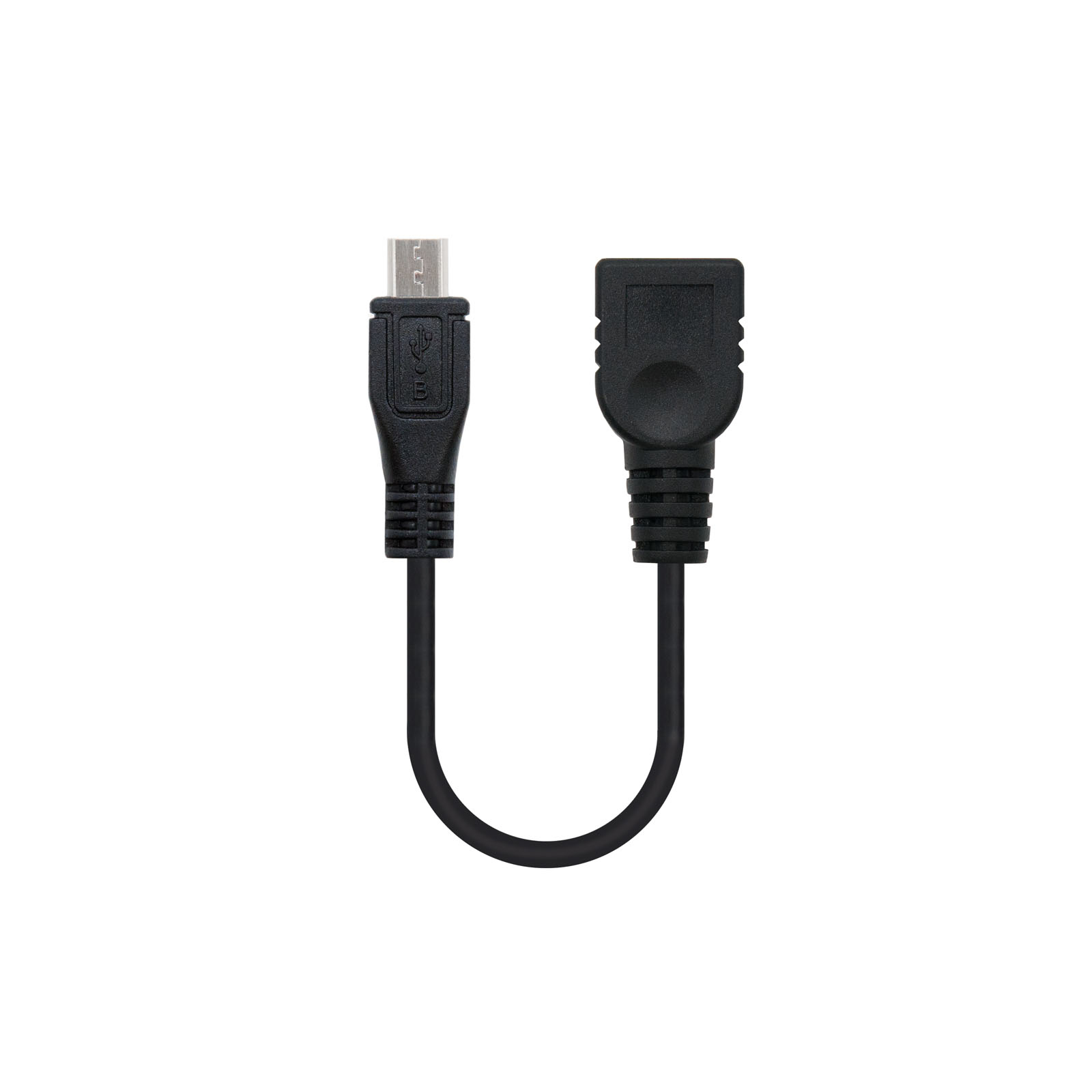 CABLE NC OTG MICRO M-H B/A 15CM 2.0 NEGR