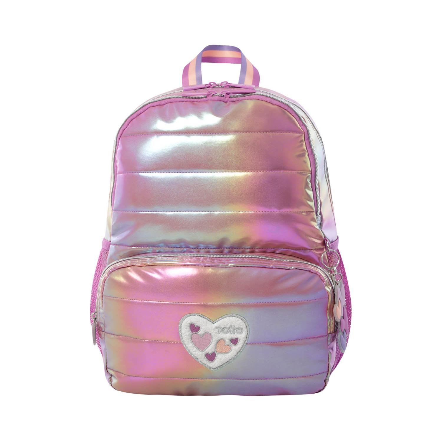 Totto Mochila infantil Glowy M Material: Poliéster 28.5 x 40.5 x 11 cm