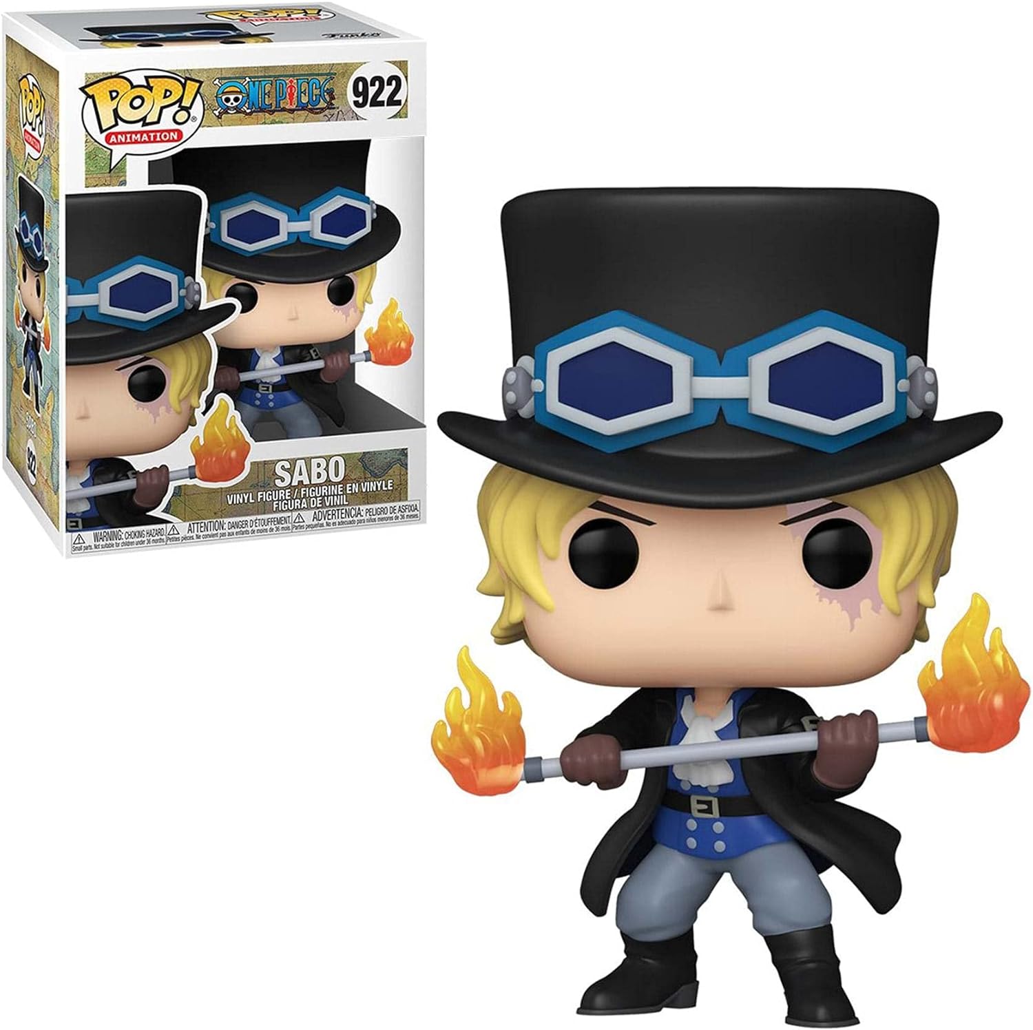 Funko Pop! Animation: One Piece - Sabo - Figura de Vinilo Coleccionable - Idea de Regalo- Mercancia Oficial - Juguetes para Niños y Adultos - Anime Fans - Muñeco para Coleccionistas - MR POPYE
