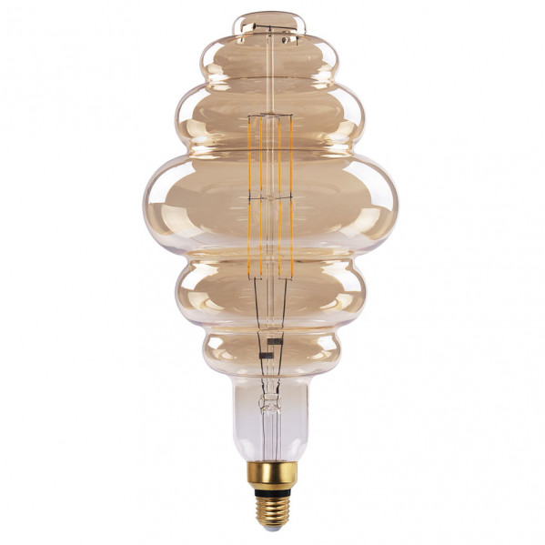 FABRILAMP Bombilla Filamento Panal 41x20d 8w 620lm E27 Ambar 3000k