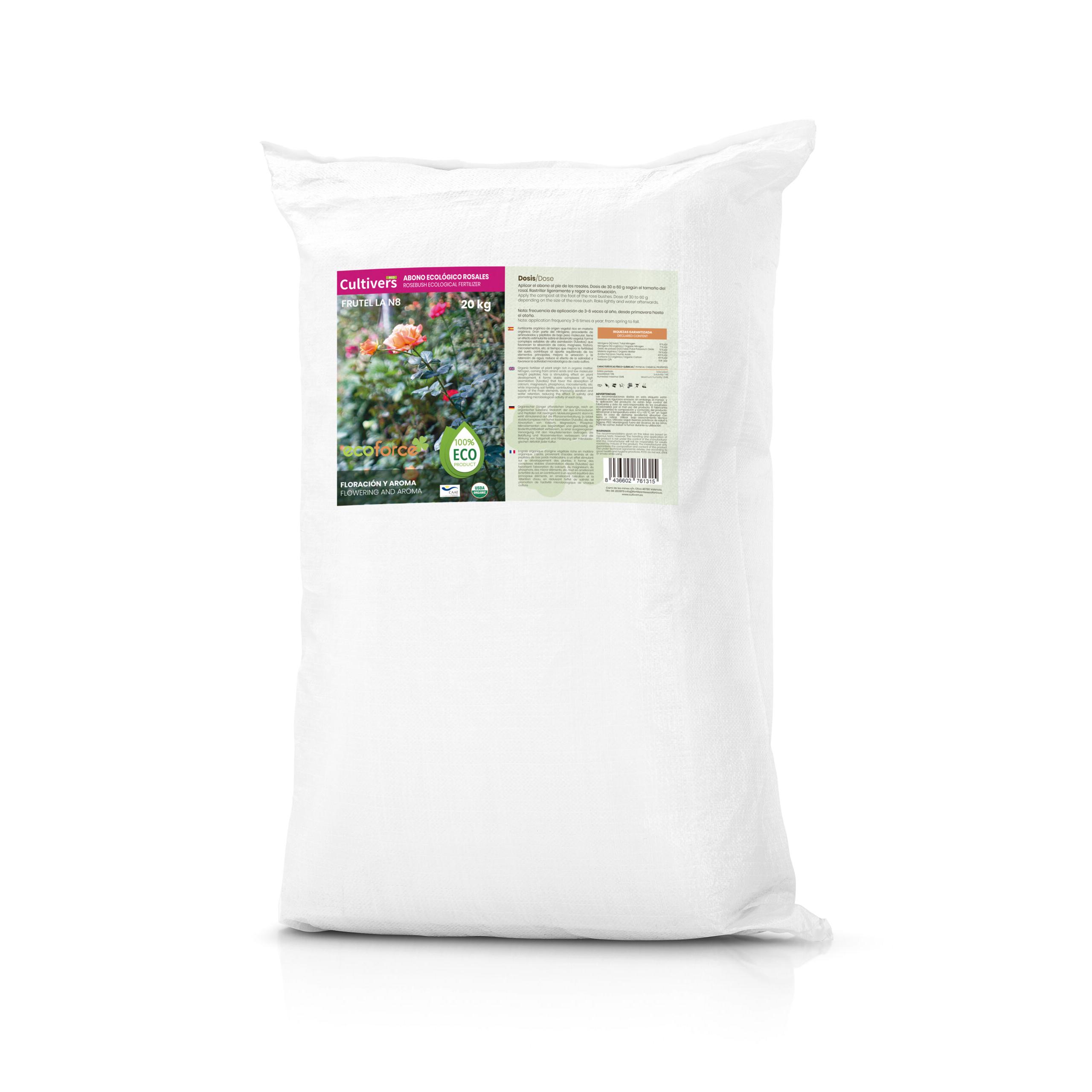 CULTIVERS Abono Rosales Ecológico 20 kg
