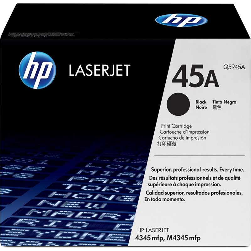 HP Cartucho de tóner original LaserJet 45A negro