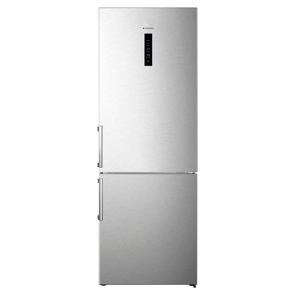 Aspes - Frigorífico combi AC2700ENFIX No Frost de 495 L, clase energética E, acabado inoxidable, 200 cm alto, táctil