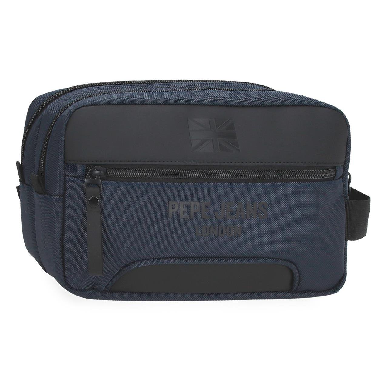 Bolsa de Aseo Pepe Jeans Bromley 26x16x12 cm con Compartimentos y Bolsillos para Accesorios