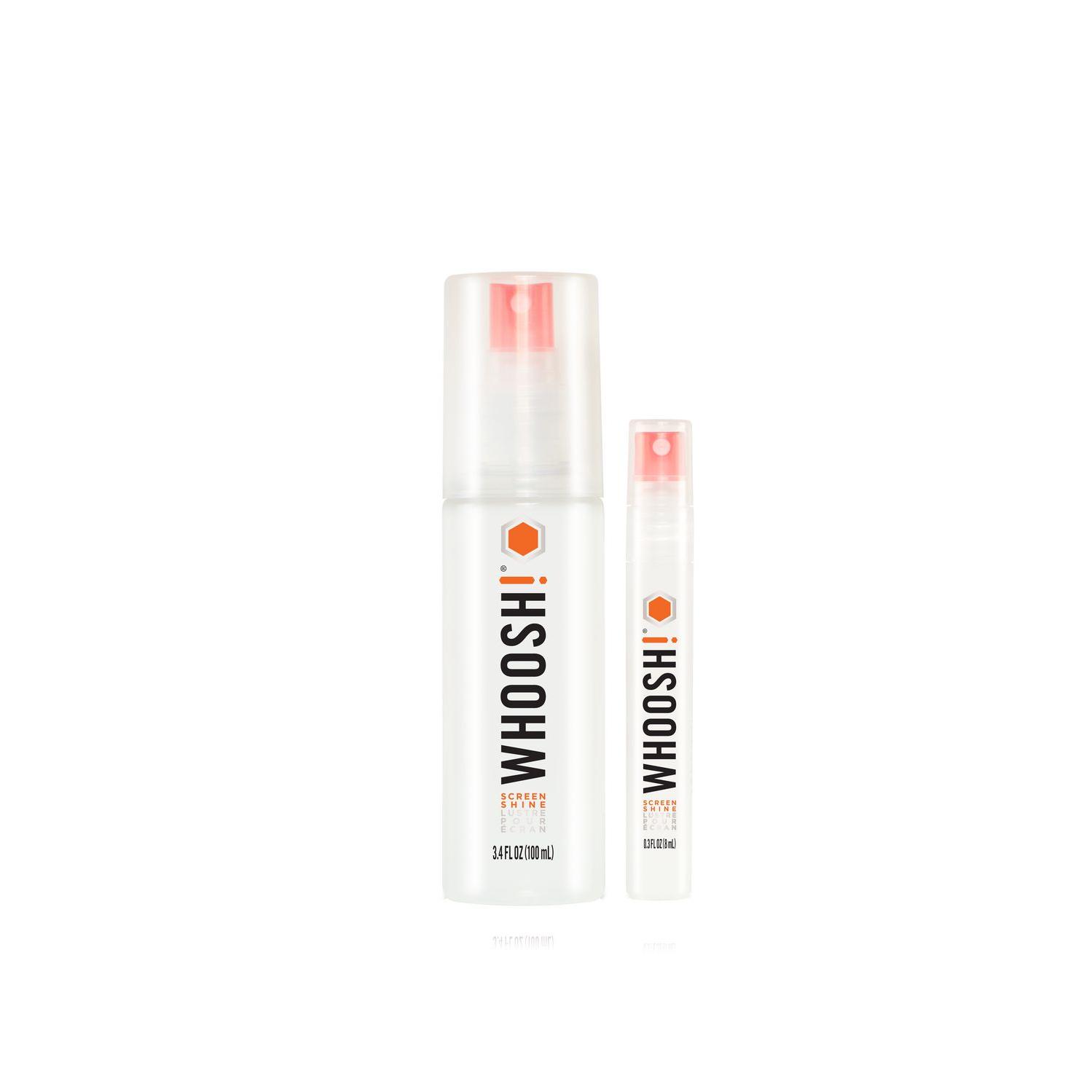 WHOOSH! Limpiador de Pantalla Duo 2-Pack 100+8ml con 2 Paños - Limpieza Efectiva y Fácil de Usar