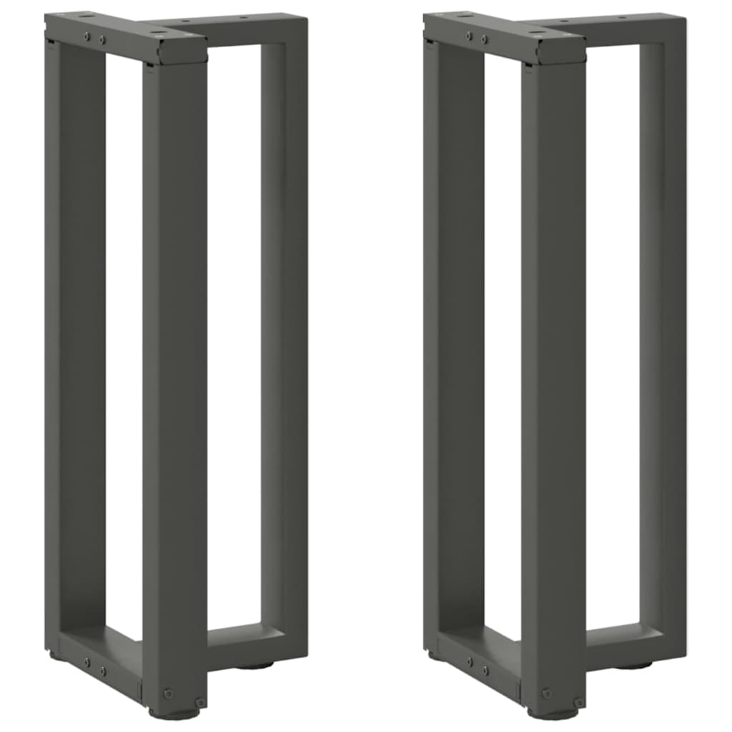 vidaXL Patas para consola en forma de T (2 unidades) 38 x 25 x (72-73) cm, acero