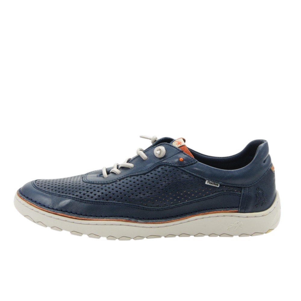 Fluchos mod. 2219 zapato casual para hombre en piel natural, cordón elástico