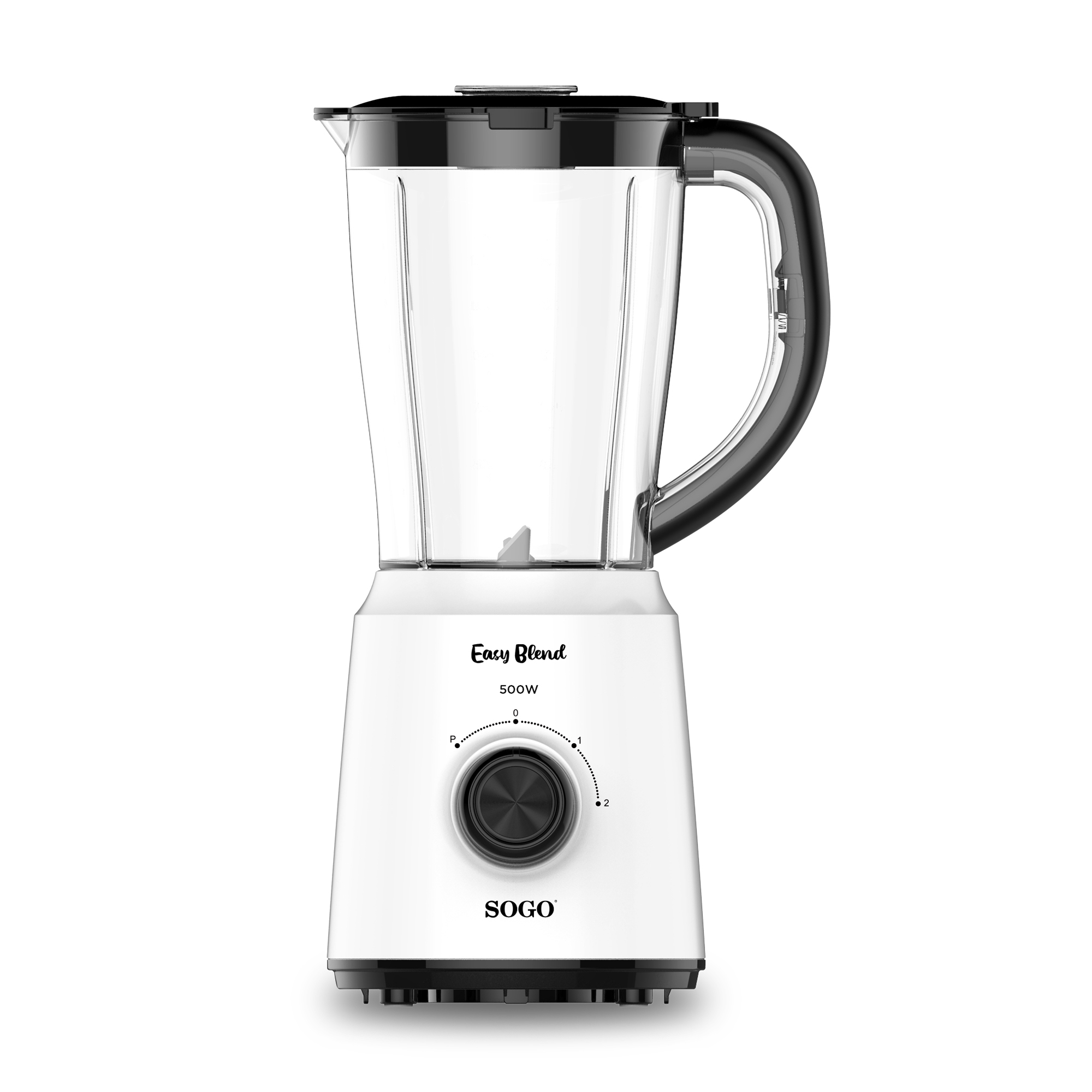 Batidora Vaso Plástico Sogo - 1,5L - 500W - Blanco
