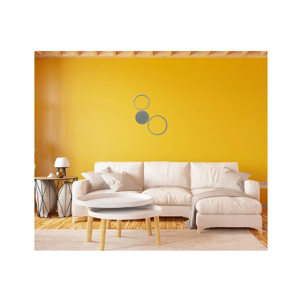 Aplique de pared LED Pois-Silver - ONDALUCE