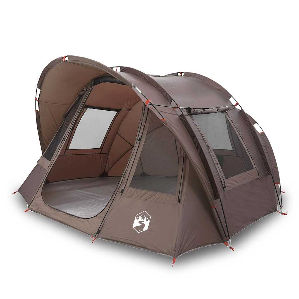 vidaXL Tienda de pesca para 2 personas impermeable marrón