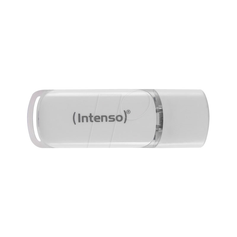 Intenso flash line 64 gb - usb-c memory - super speed usb 3.2 gen 1x1, white