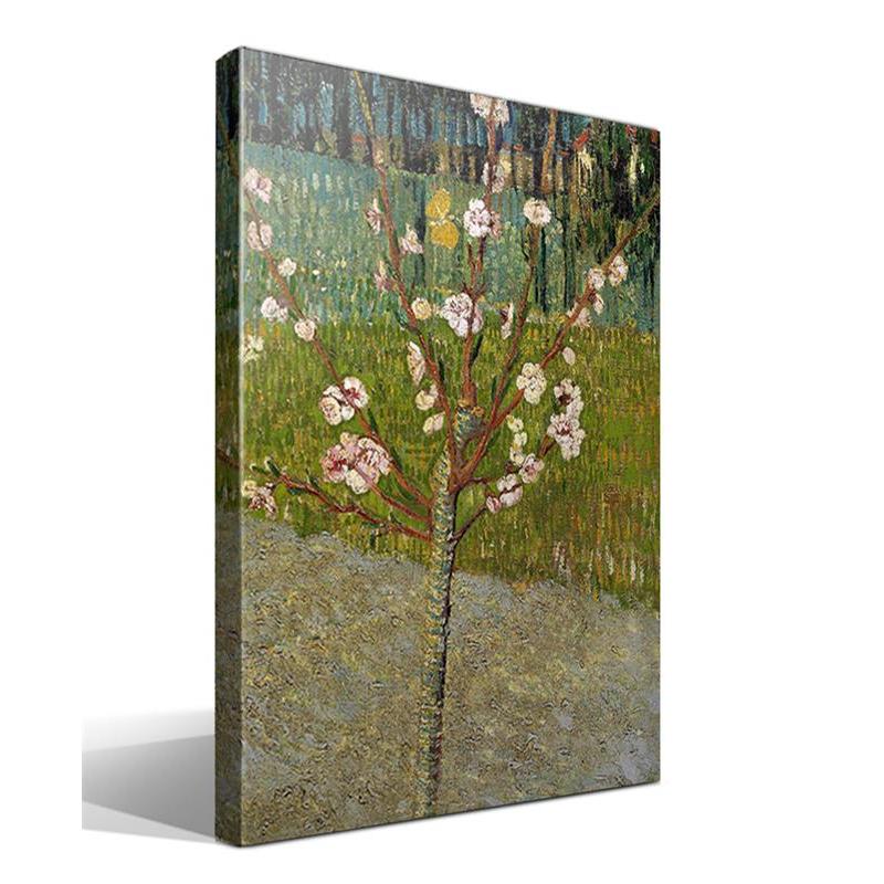Cuadro Canvas Almendro en Flor Vincent Van Gogh - Alta Resolución - Lienzo 100% Algodón - Bastidor Madera - HQ