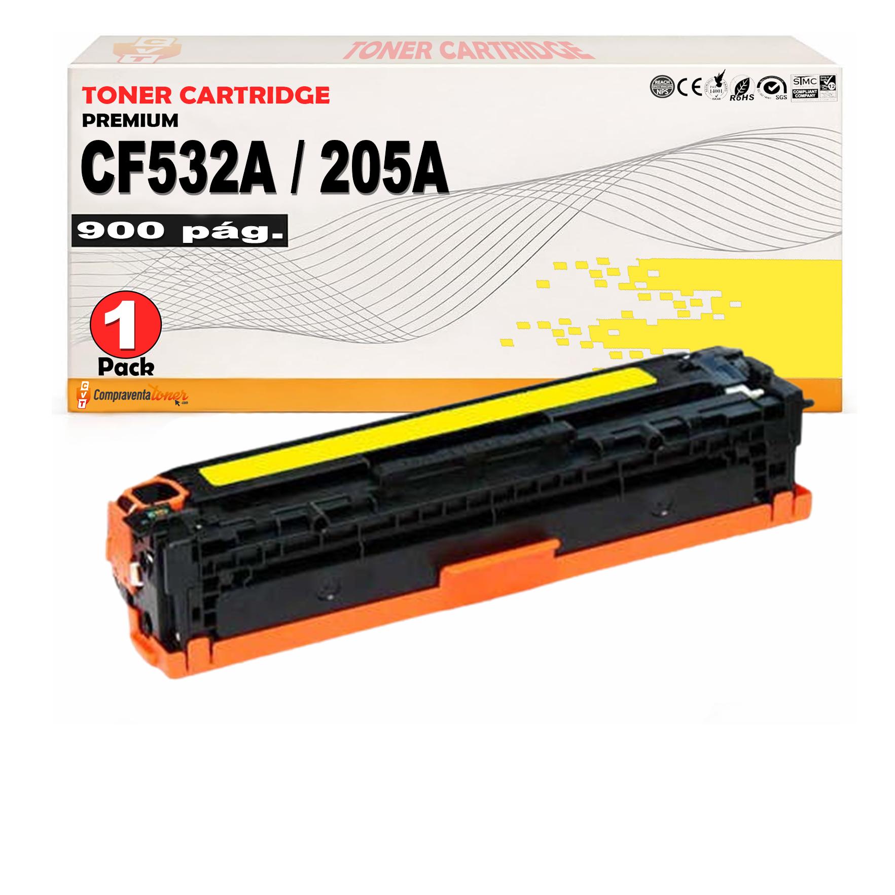 Compatible HP CF532A / 205A Amarillo Toner para HP Color LaserJet Pro M154, MFP M180, MFP M181