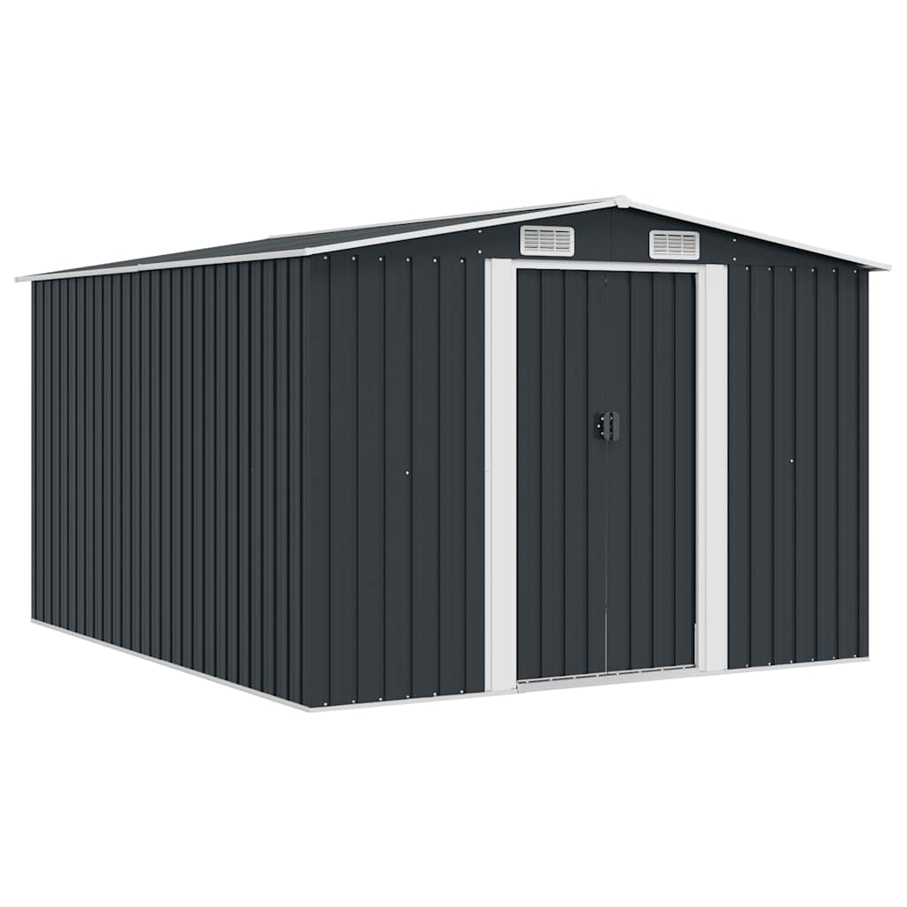 vidaXL Caseta de jardín metal antracita 257x298x178 cm