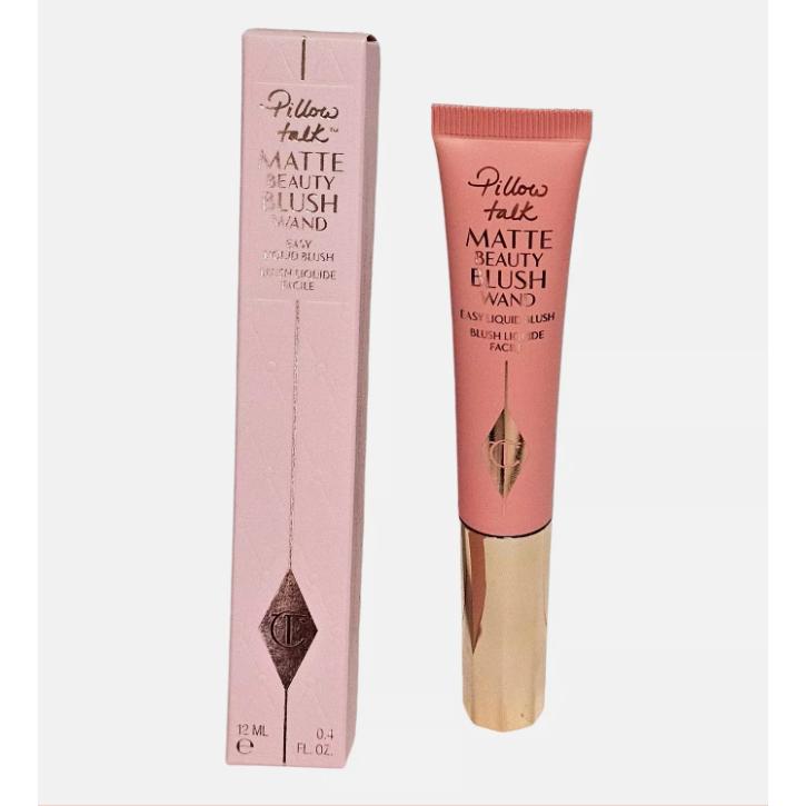 Pillow Talk Matte Beauty Blush Wand de Charlotte Tilbury - Rubor Líquido Mate 12 ml para un Acabado Natural y Lift