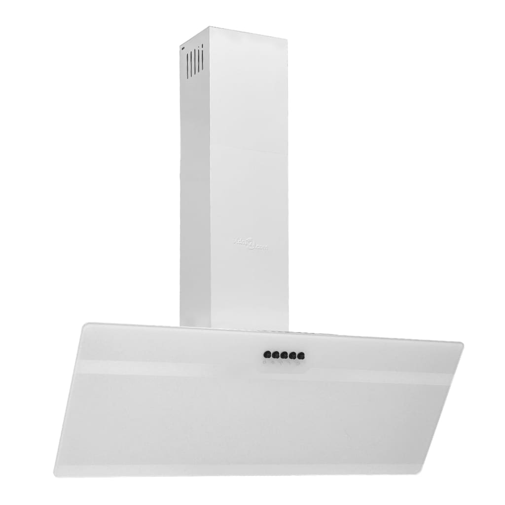 vidaXL Campana Extractora Pared Acero y Cristal Templado 90 cm Cocina Color Blanco,  Negro, y mas