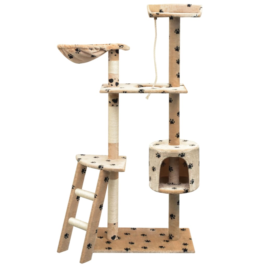 vidaXL Rascador de Gatos con Poste Salón Sisal 150cm Mascotas Jugar Color Beige,  Gris,  Azul oscuro y mas
