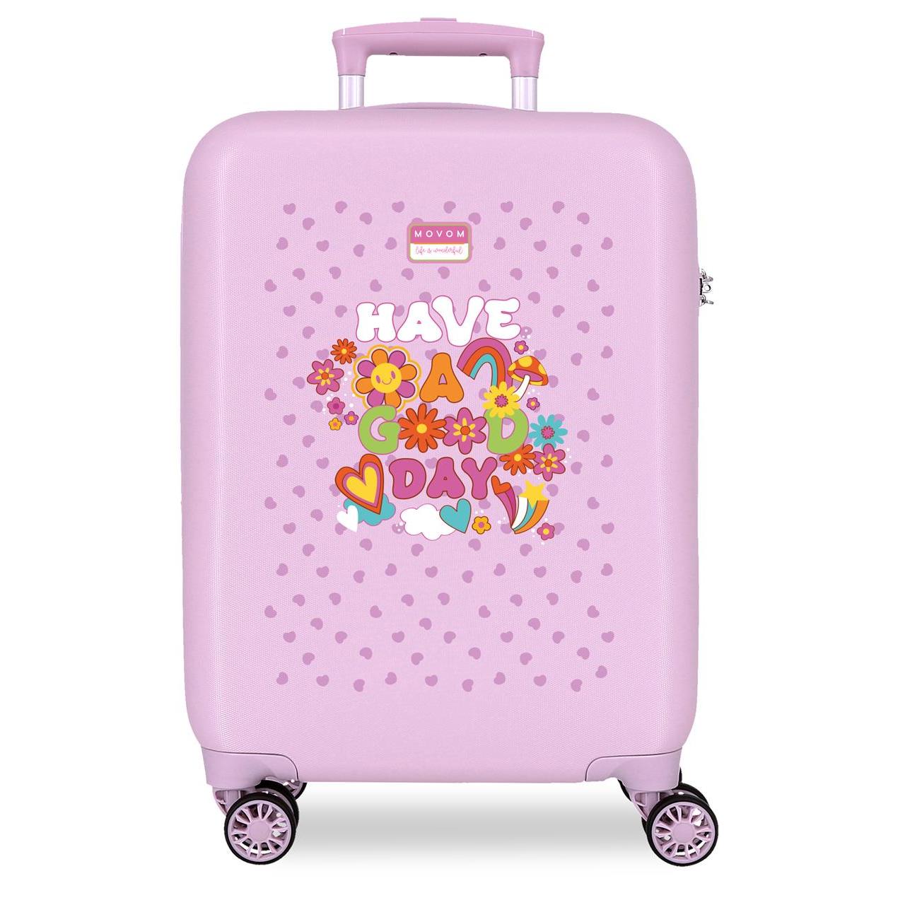Maleta de cabina Movom Good Day Lila 38x55x20cm